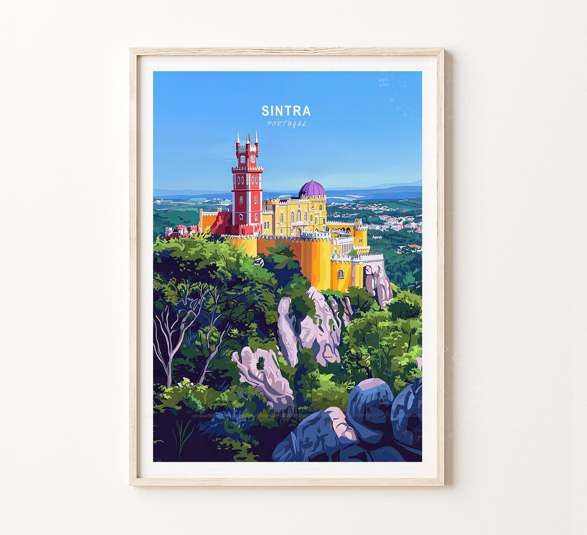 Sintra Travel Poster – Portugal Wall Art Print