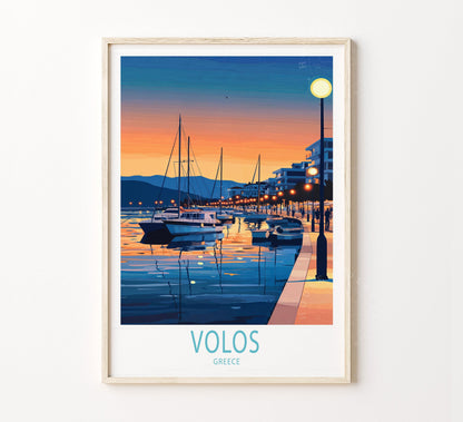 Volos Travel Poster – Greece Wall Art Print