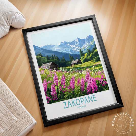 Zakopane travel poster – view 2