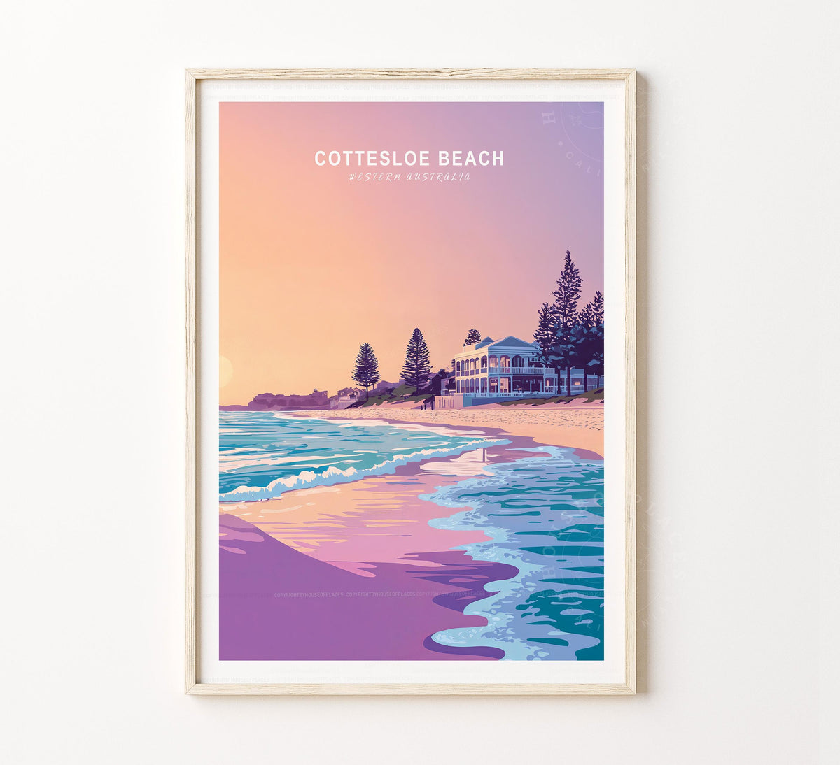Cottesloe Beach travel poster – view 2