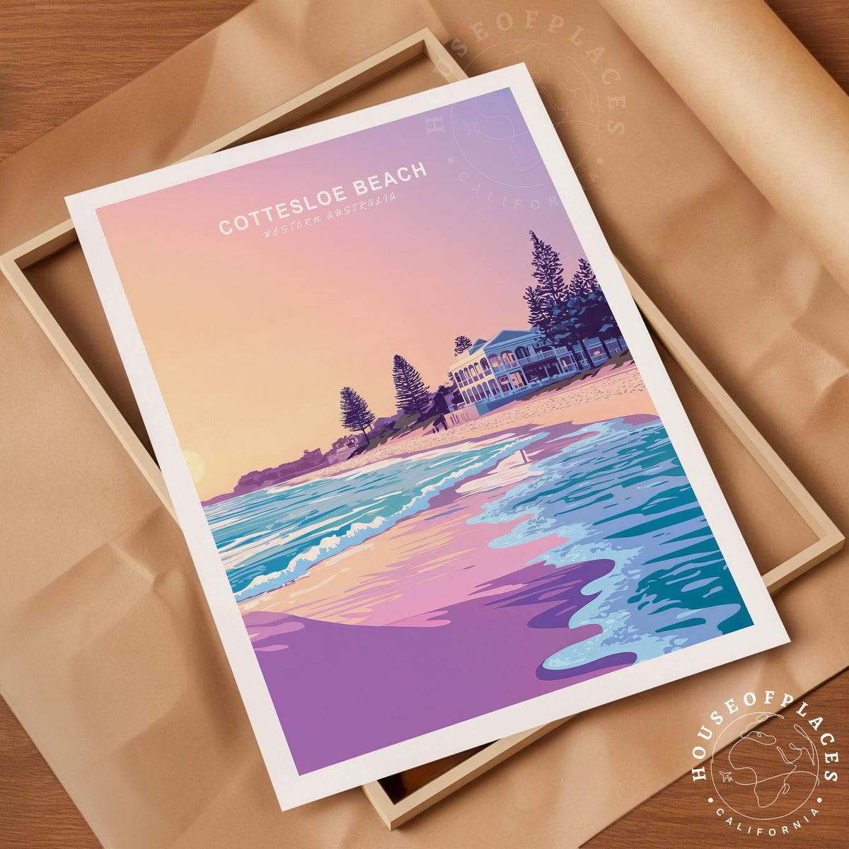 Cottesloe Beach travel poster – view 10