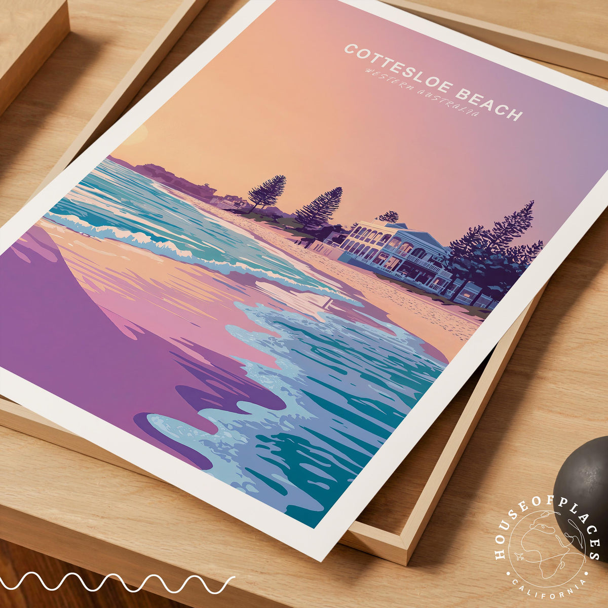 Cottesloe Beach travel poster – view 4