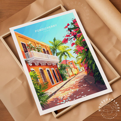 Pondicherry travel poster – view 10
