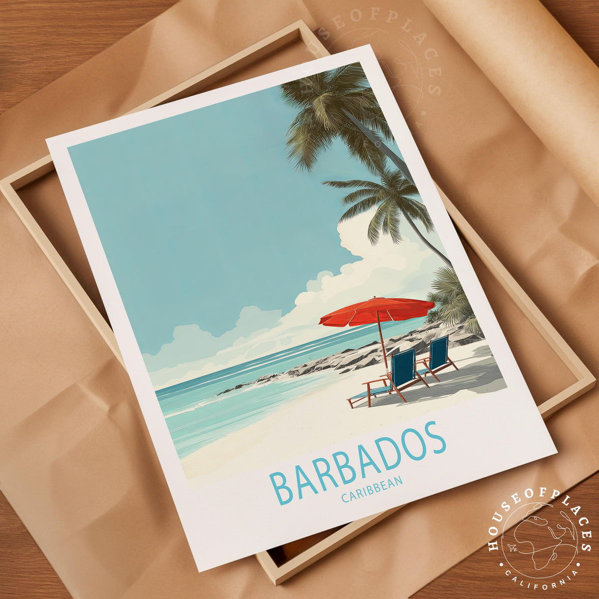 Barbados Caribbean travel poster – view 10