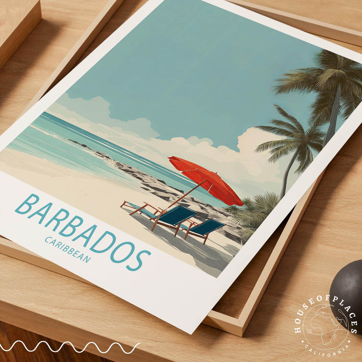 Barbados Caribbean travel poster – view 4