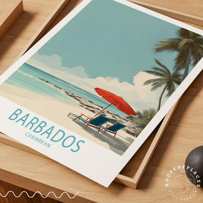 Barbados Caribbean travel poster – view 4