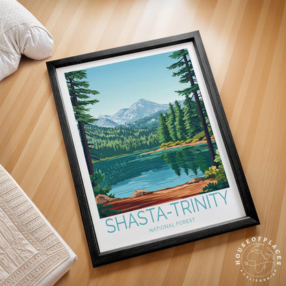 Shasta Trinity National Forest travel poster – view 2