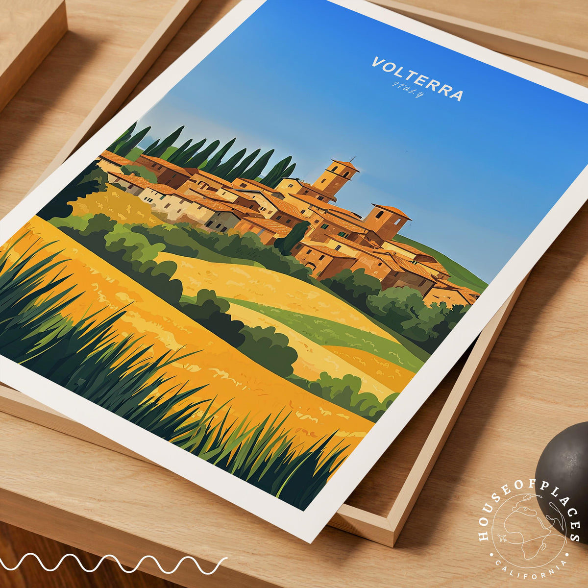Volterra travel poster – view 4