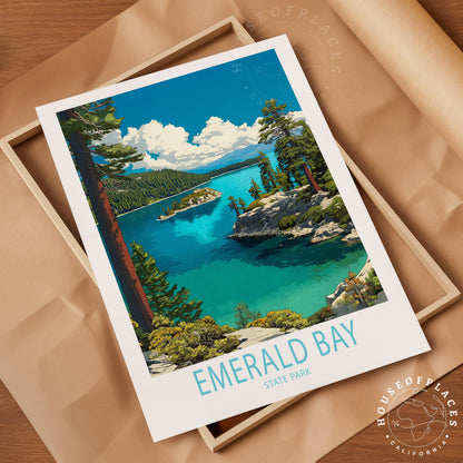 Emarald Bay State Park travel poster – view 10