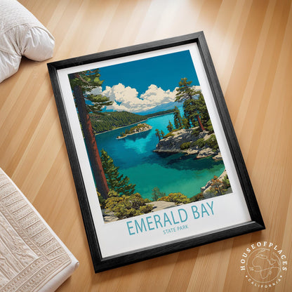 Emarald Bay State Park travel poster – view 2
