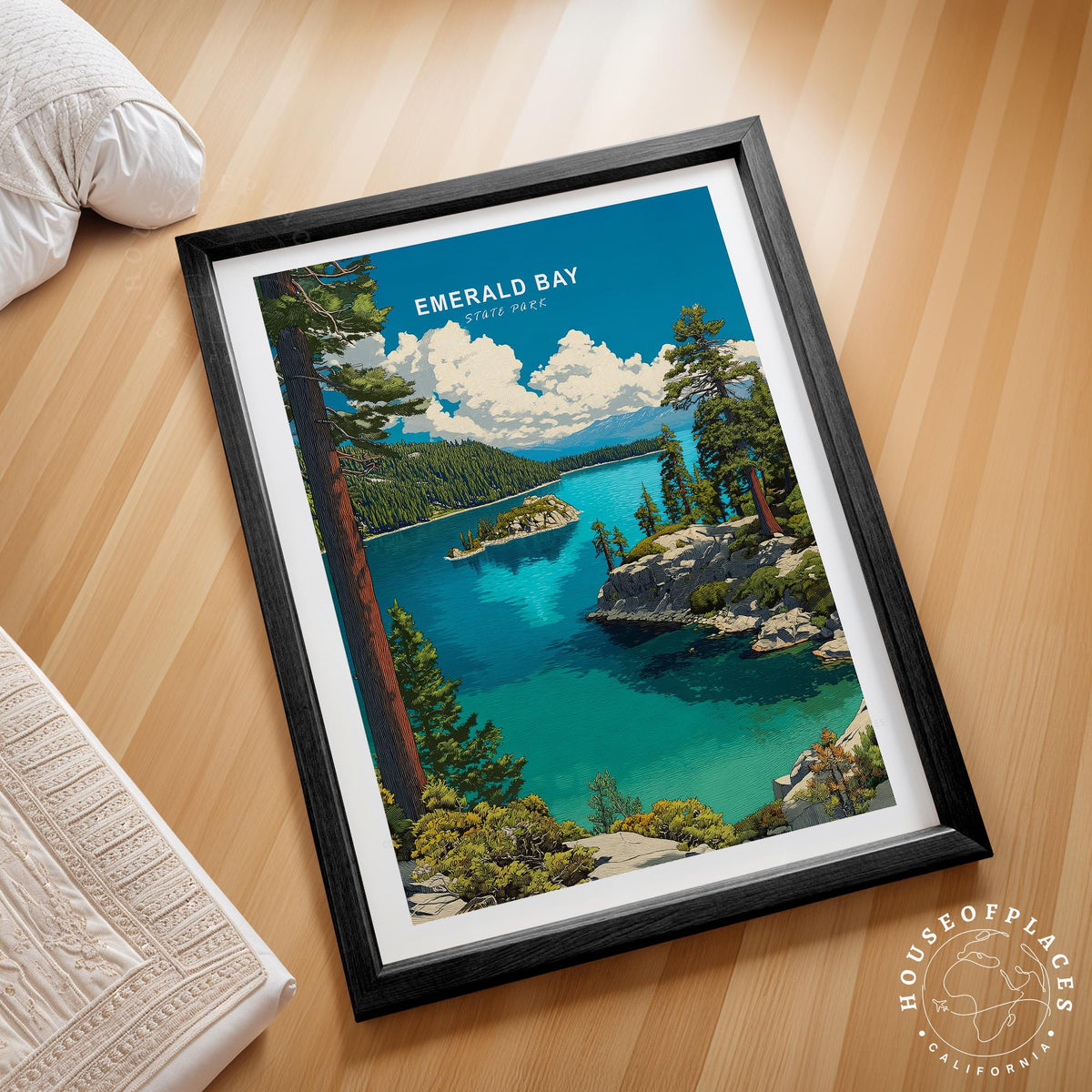 Emarald Bay State Park travel poster – view 2