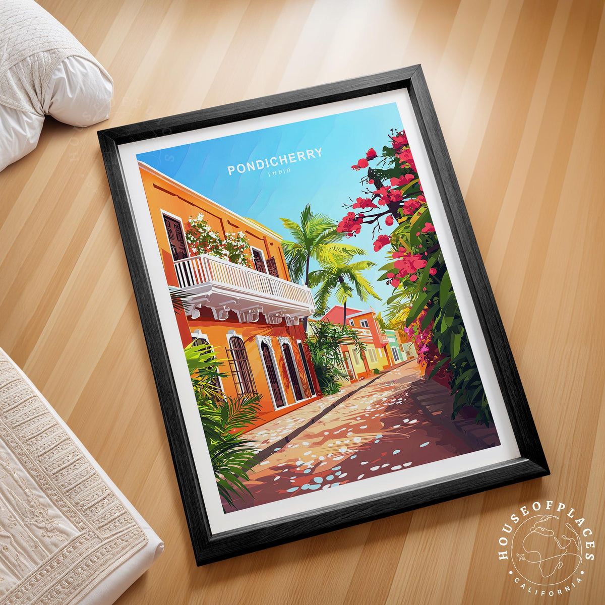 Pondicherry travel poster – view 2