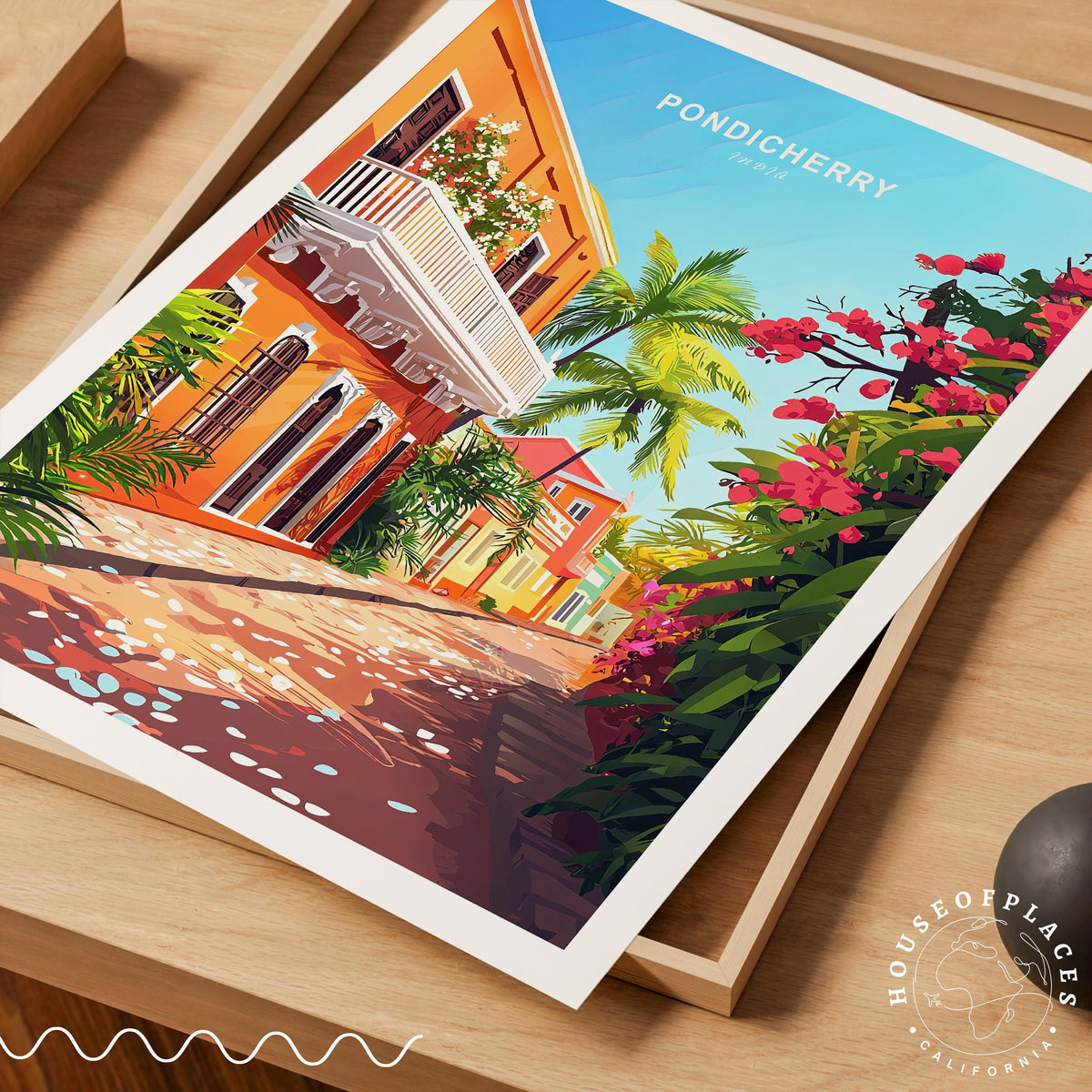Pondicherry travel poster – view 4