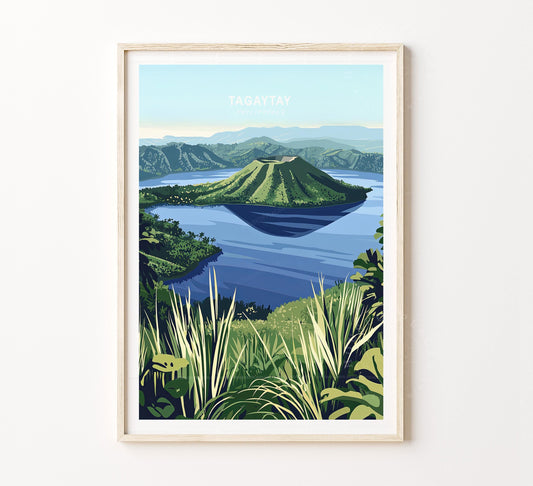 Tagaytay Travel Poster – Philippines Wall Art Print