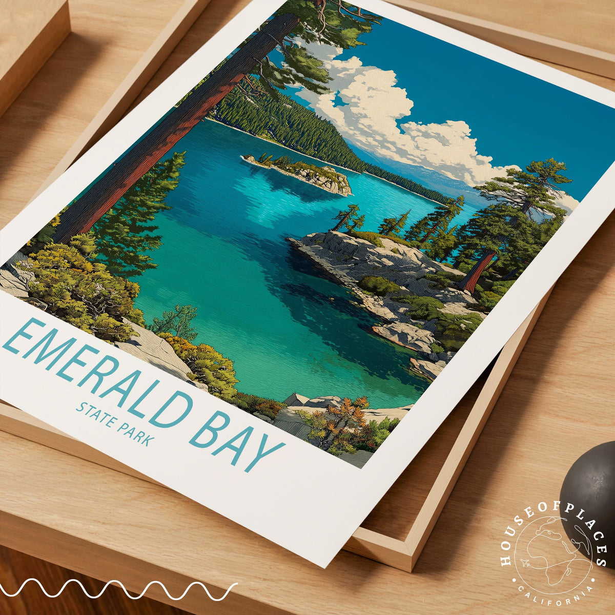 Emarald Bay State Park travel poster – view 4