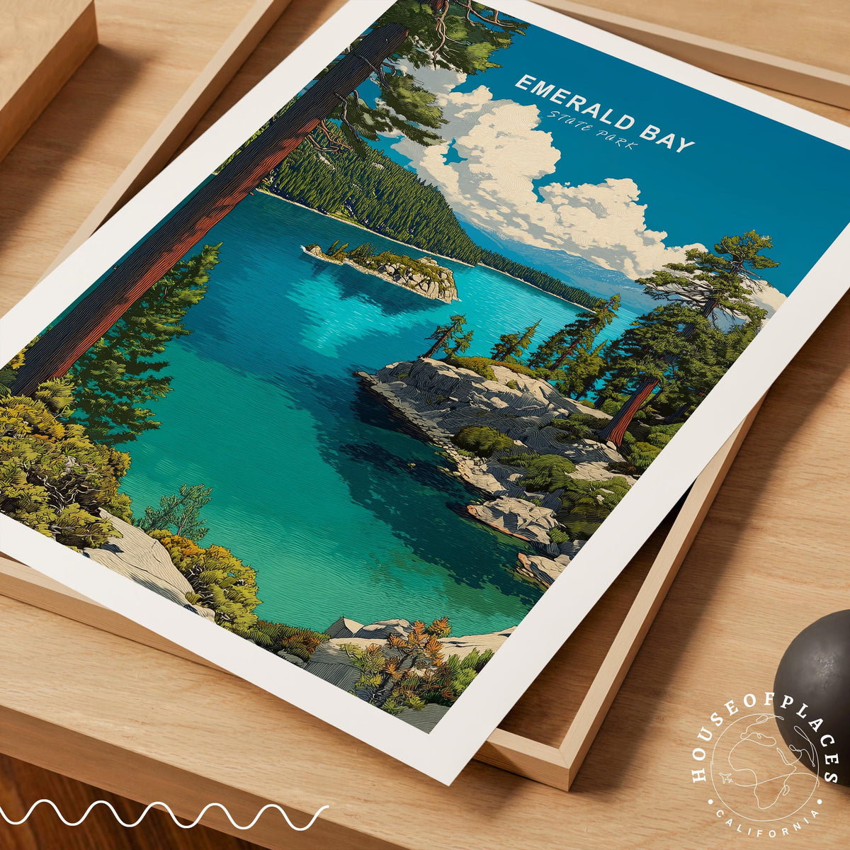 Emarald Bay State Park travel poster – view 4