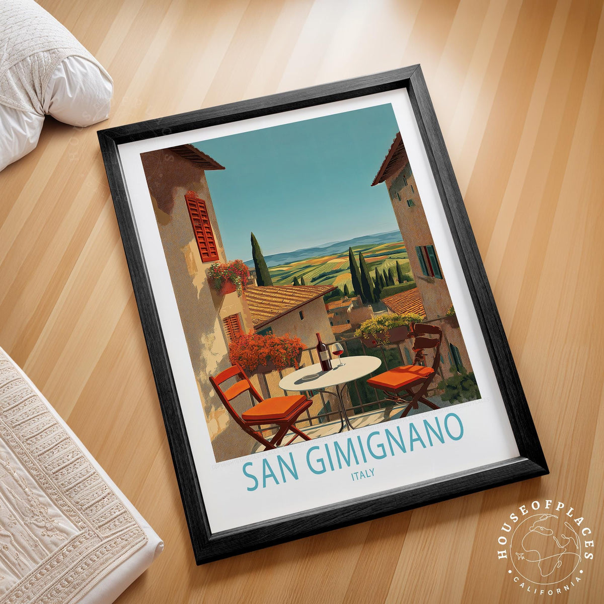 San Gimignano travel poster – view 2