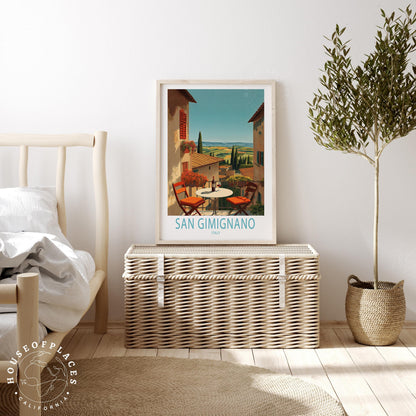 San Gimignano travel poster – view 3