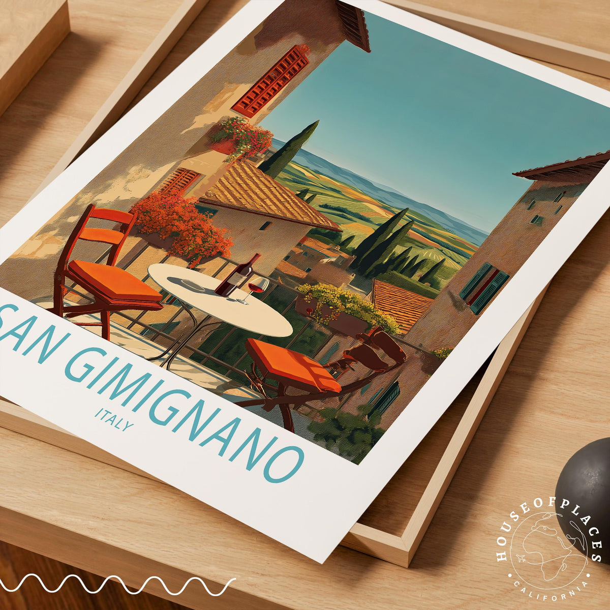 San Gimignano travel poster – view 4