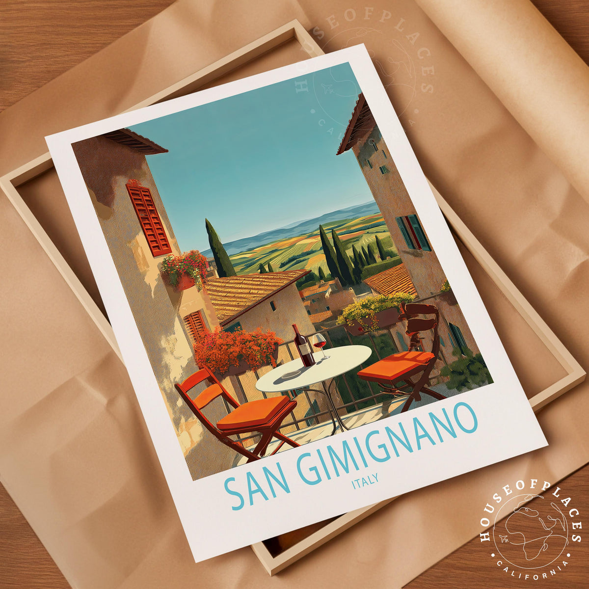 San Gimignano travel poster – view 10