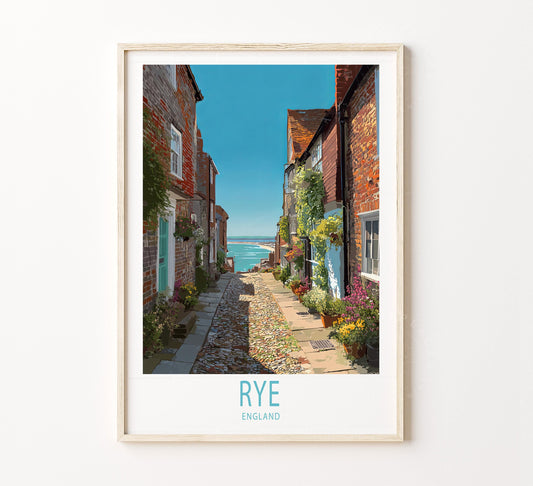 Rye Travel Poster – United Kingdom Wall Art Print