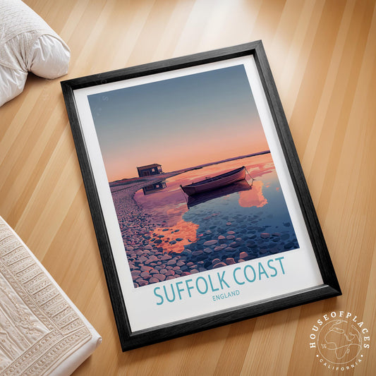 Suffolk Coast travel poster – view 2