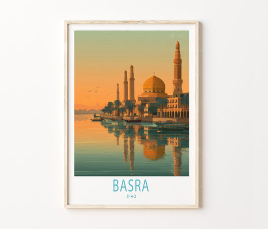 Basra Travel Poster – Iraq Wall Art Print