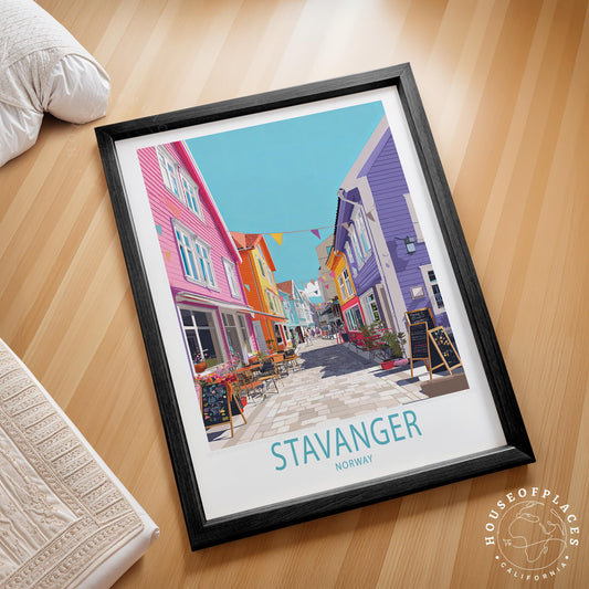 Stavanger travel poster – view 2