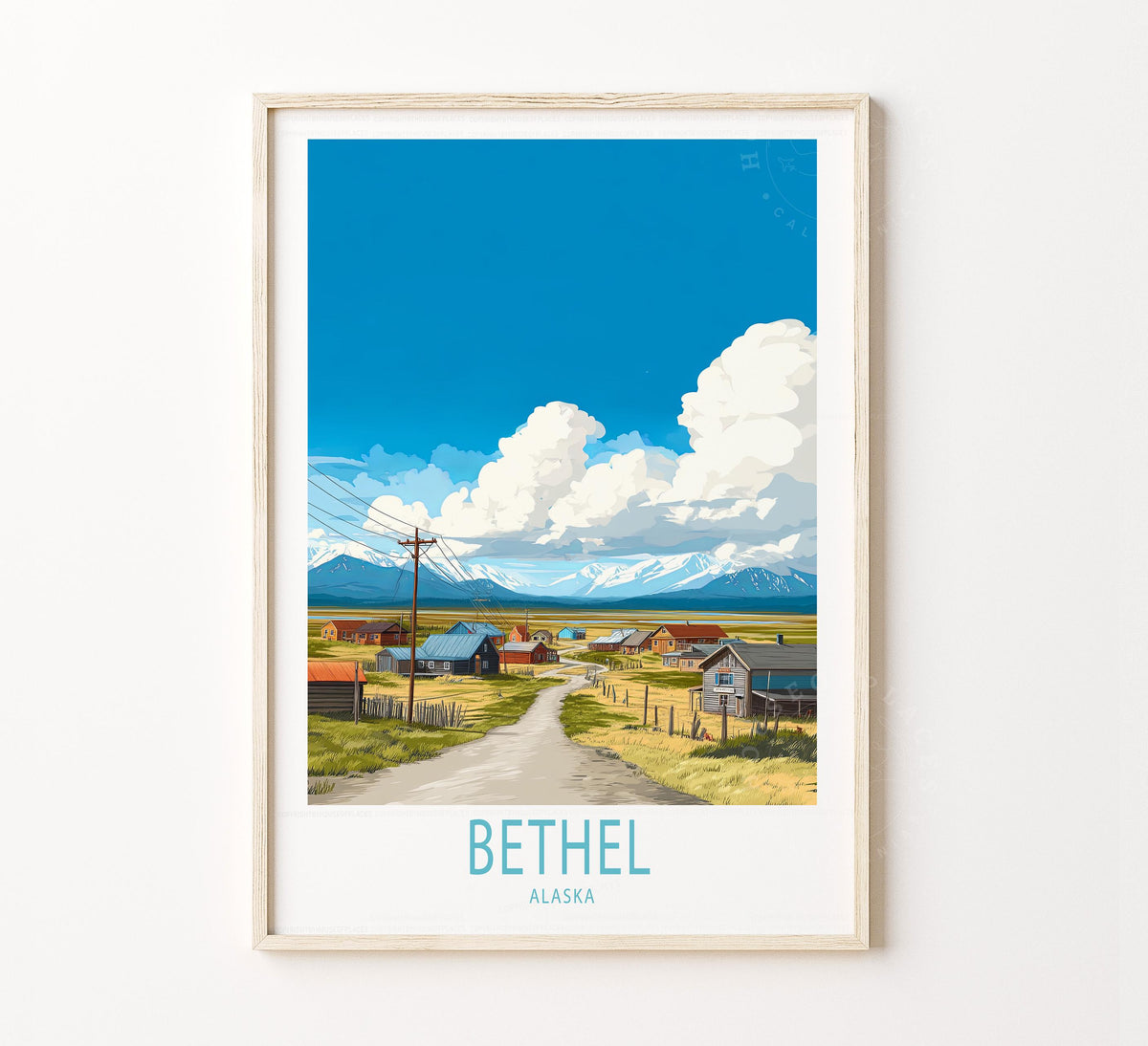 Bethel Travel Poster – Alaska Wall Art Print