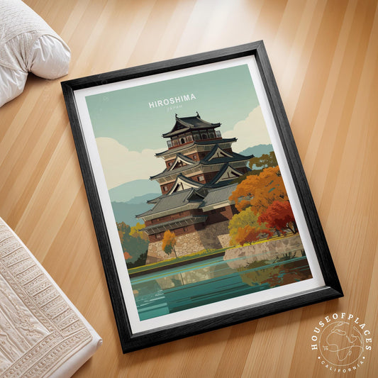Hiroshima travel poster – view 2