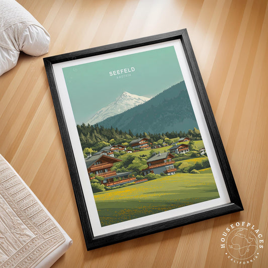 Seefeld travel poster – view 2