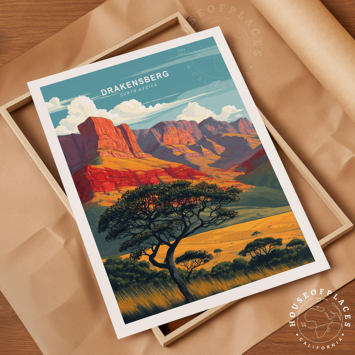 Drakensberg travel poster – view 4