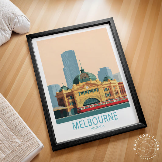 Melbourne travel poster – view 2