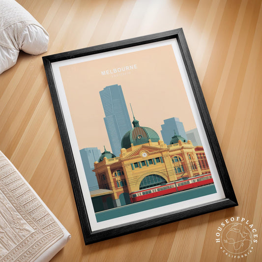 Melbourne travel poster – view 2