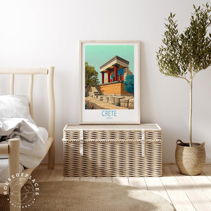 Crete travel poster – view 3