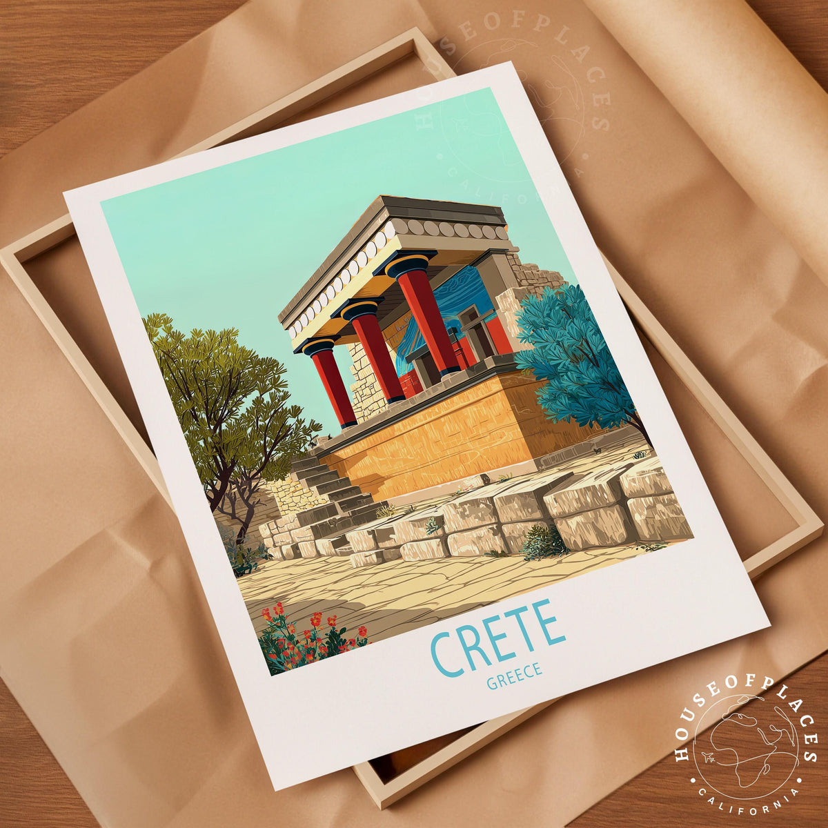 Crete travel poster – view 10