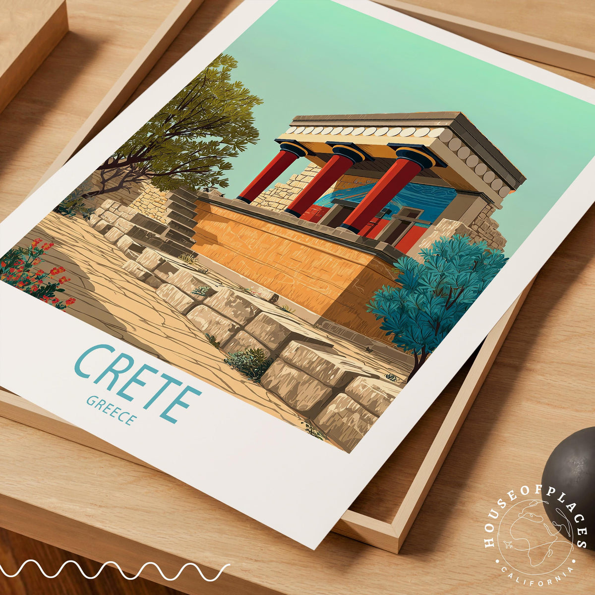 Crete travel poster – view 4