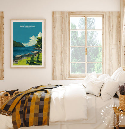 Saratoga Springs travel poster – view 7