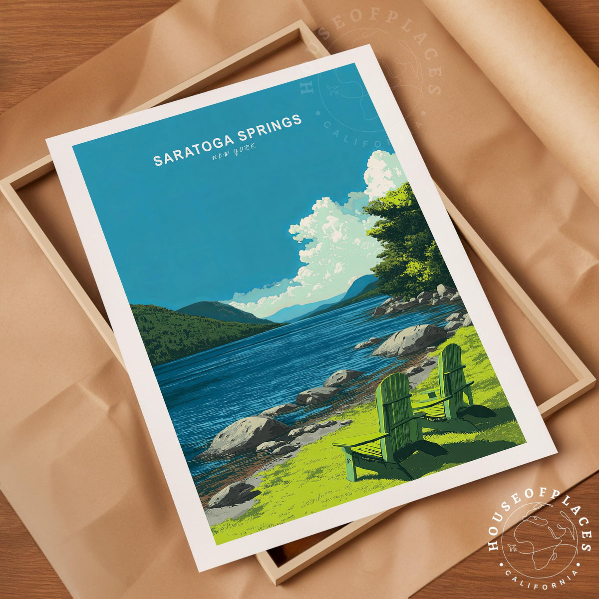 Saratoga Springs travel poster – view 10