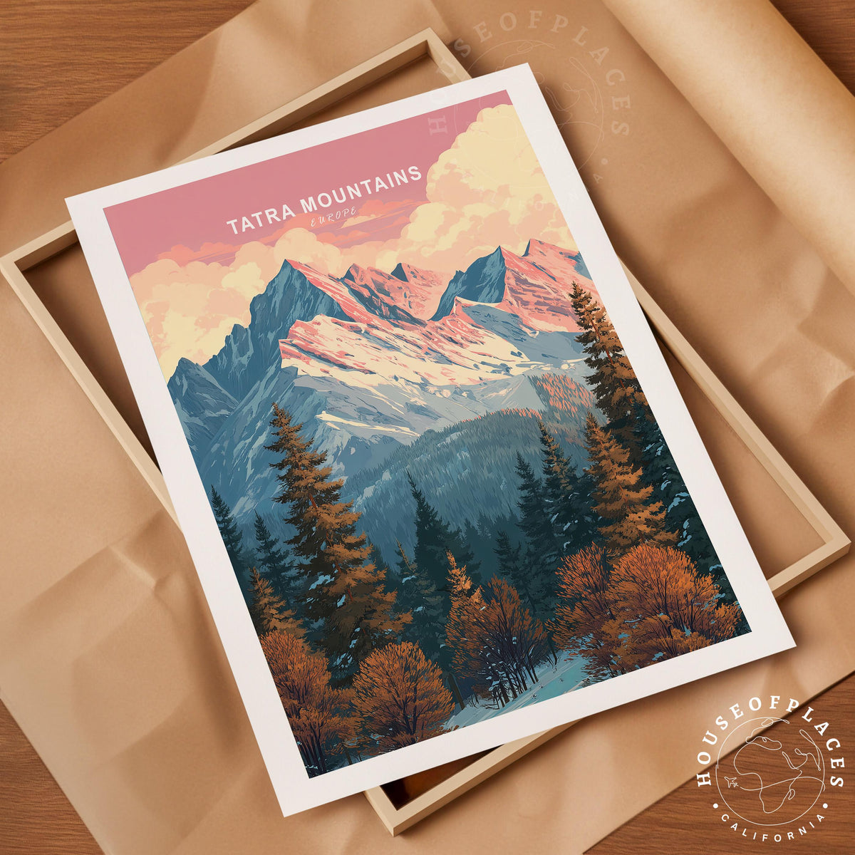 Tatra Mountains Europe travel poster – view 10