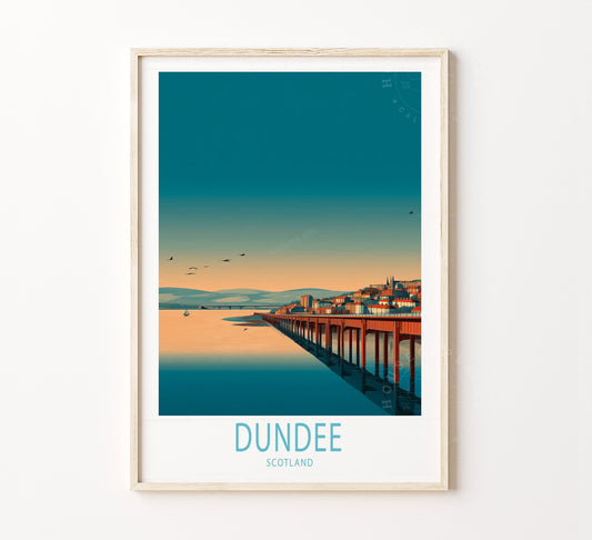 Dundee Travel Poster – United Kingdom Wall Art Print