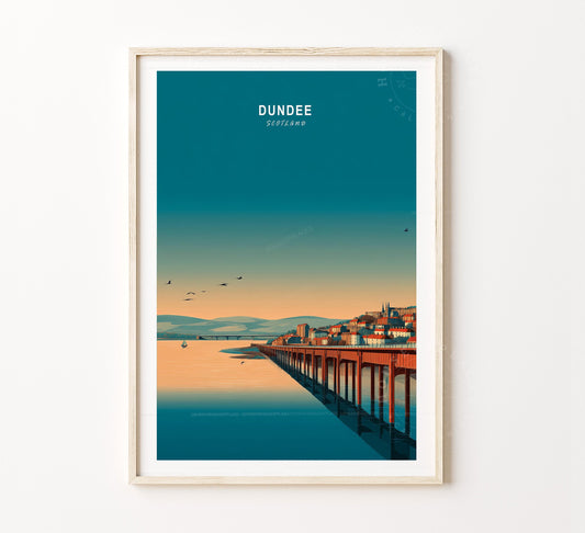 Dundee Travel Poster – United Kingdom Wall Art Print