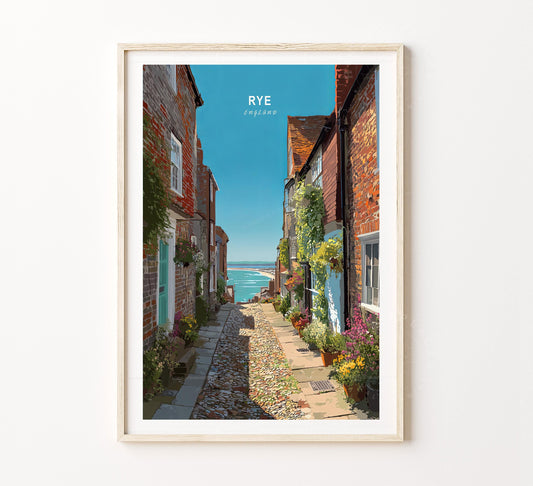 Rye Travel Poster – United Kingdom Wall Art Print