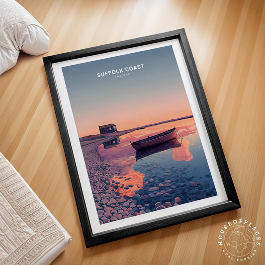 Suffolk Coast travel poster – view 2