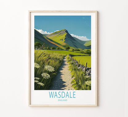 Wasdale Travel Poster – United Kingdom Wall Art Print