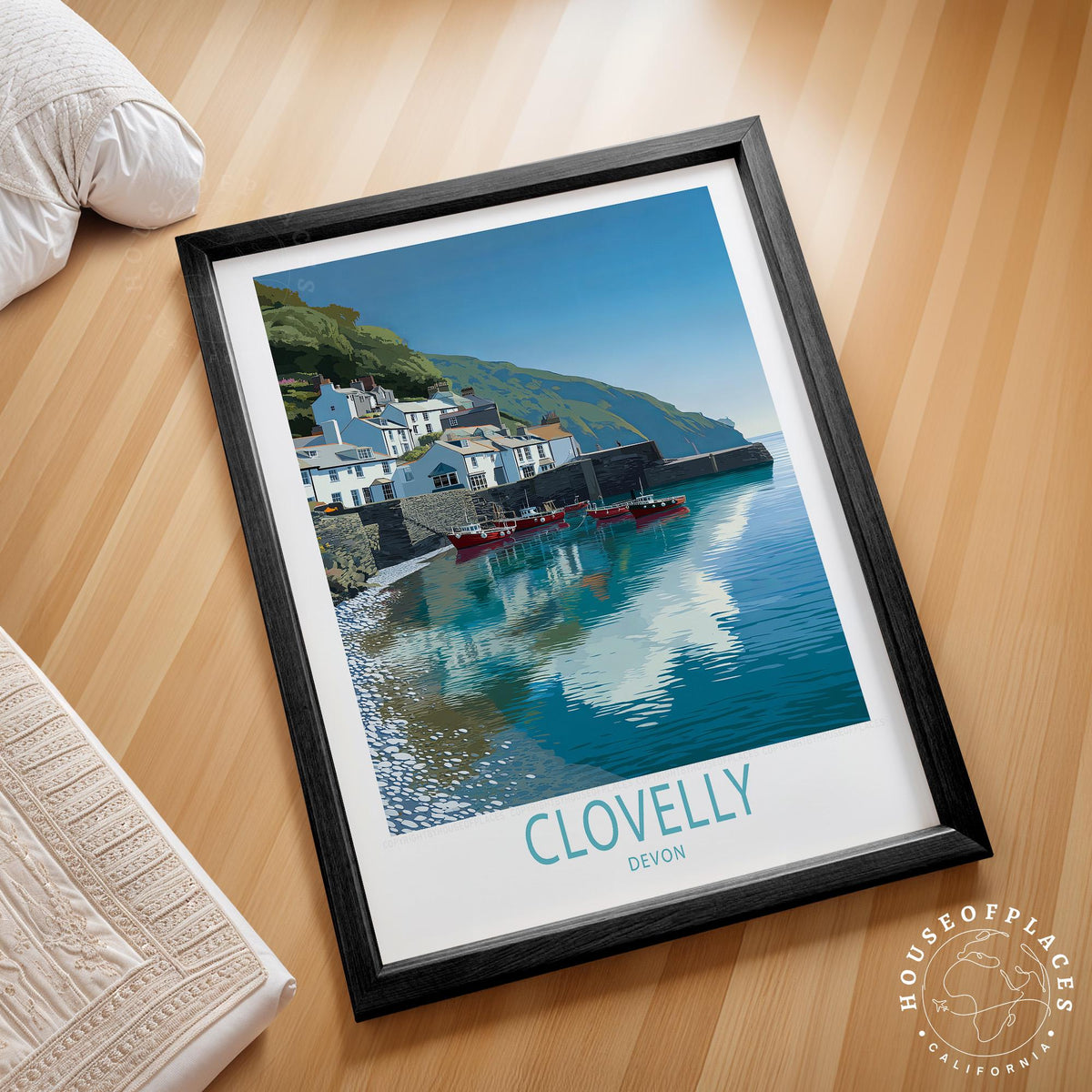 Clovelly travel poster – view 2