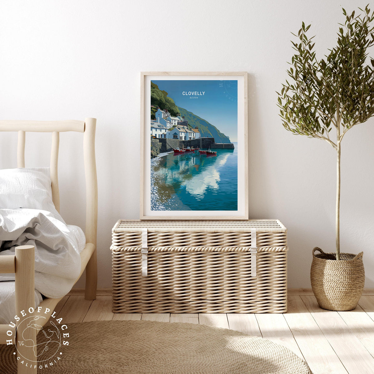 Clovelly travel poster – view 3