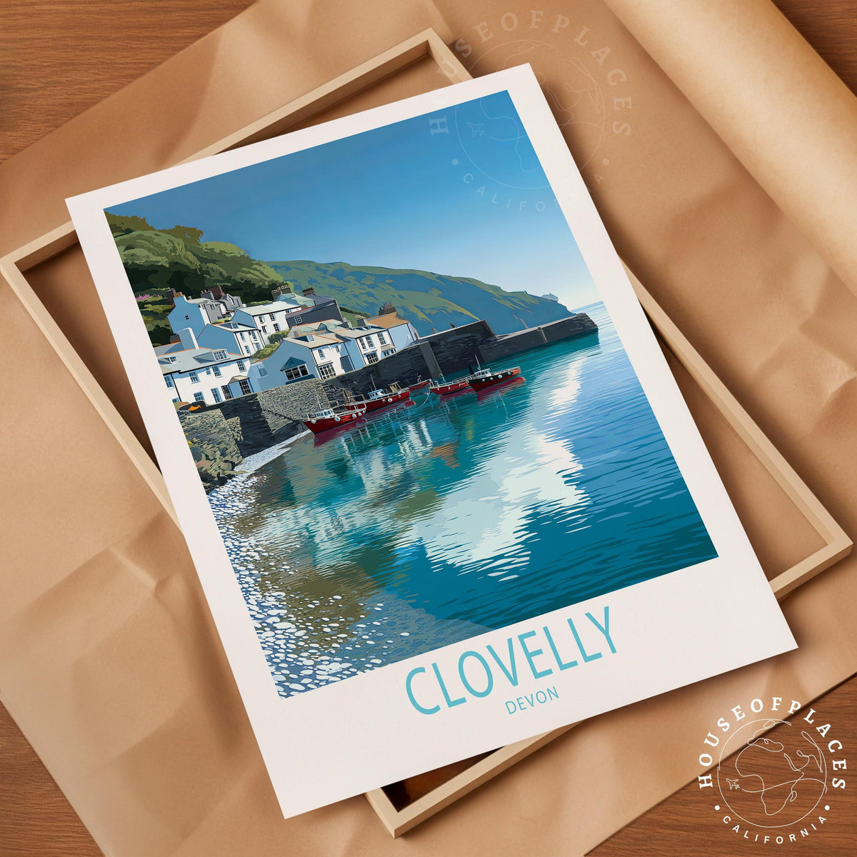 Clovelly travel poster – view 10