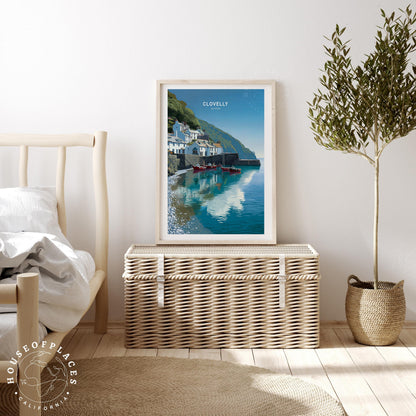 Clovelly travel poster – view 3