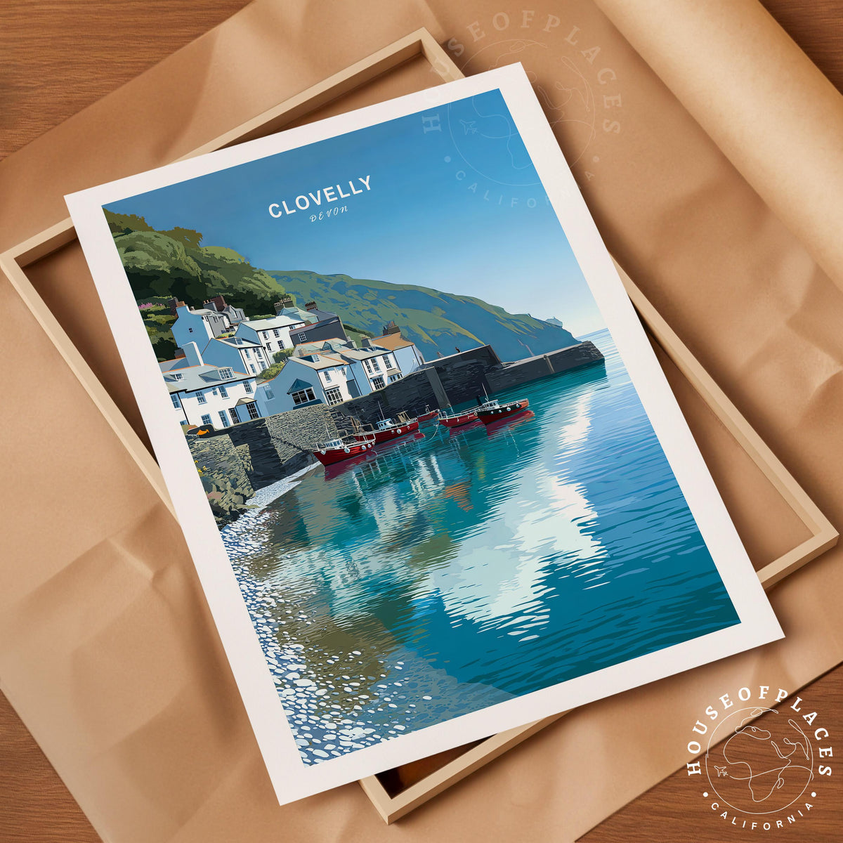 Clovelly travel poster – view 10